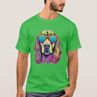T-shirt Chien des années 80 vintage garçon