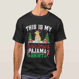T-shirt Chien des Prairies Noël Santa Hat Pajama Chemise A