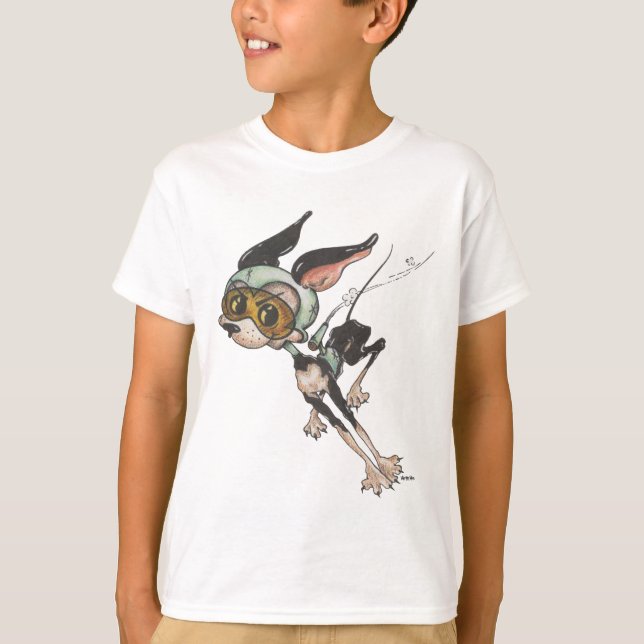 T-SHIRT CHIEN D'ESPACE DE ROCHET (Devant)
