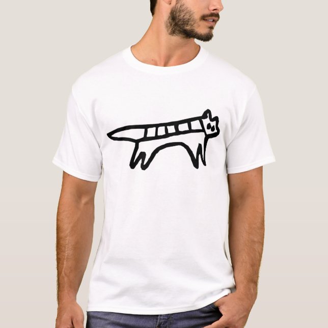 T-shirt Chien, dessin australien (aborigène) (Devant)