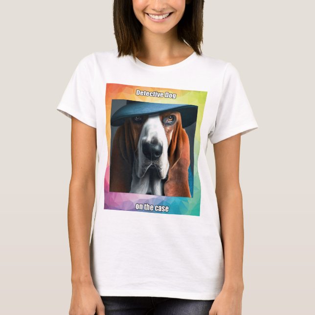 T-shirt Chien détective (Devant)
