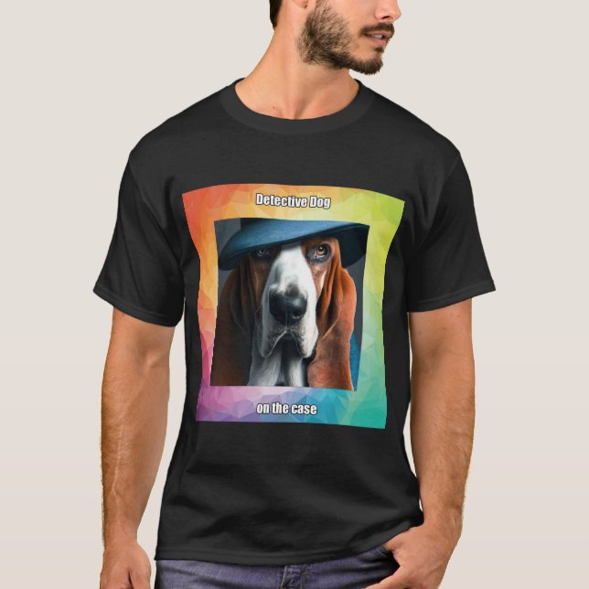 T-shirt Chien détective (Devant)