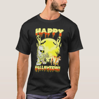 T-shirt Chien d'Halloween Anglais