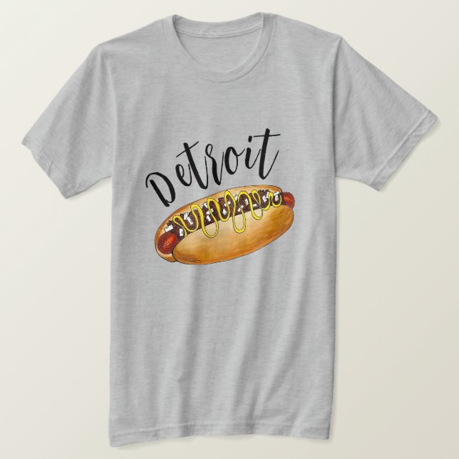 T-shirt Chien d'hôte de l'île Coney de Detroit Michigan (Design devant)