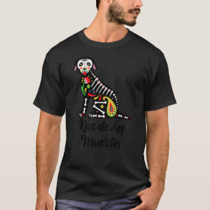 T-shirt Chien Dia De Los Muertos Alebrije
