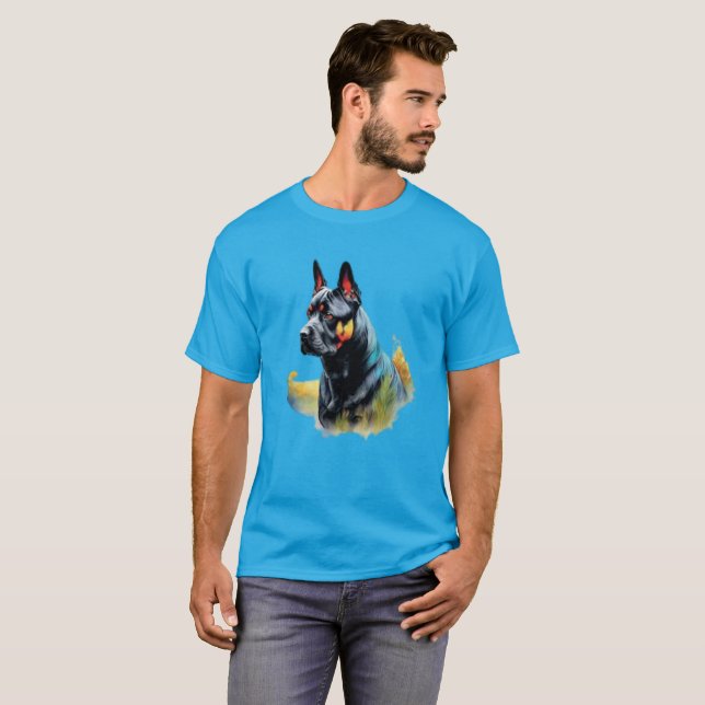 T-shirt Chien Doberman (Devant entier)