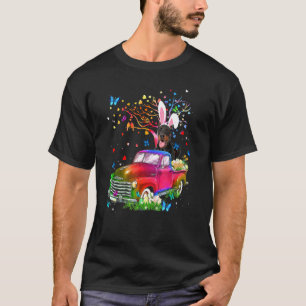 T-shirt Chien Doberman Lapin Camion Chasse Œufs Arbre Pâqu