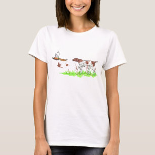 T-shirt Chien d'oiseaux et faisans