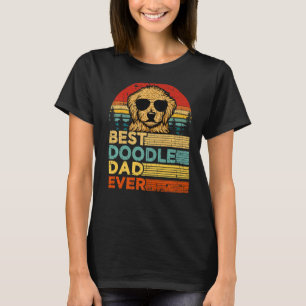 T-shirt Chien Doodle Dog Vintage Meilleur Doodle Papa Père