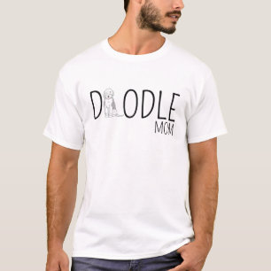 T-shirt Chien Doodle Maman