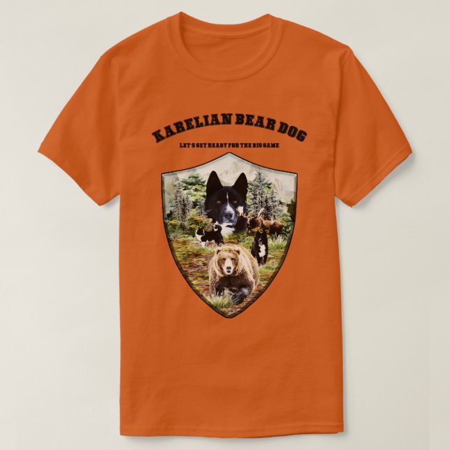 T-shirt Chien d'ours karélien (Design devant)