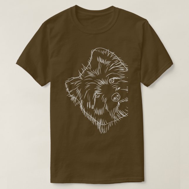 T-shirt Chien drôle Cairn Terrier  (Design devant)