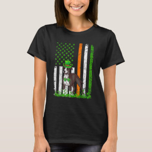 T-shirt Chien drôle drapeau américain American Pit Bull Te