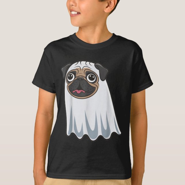 T-shirt Chien drôle Halloween (Devant)