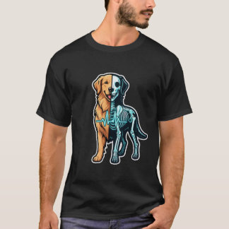 T-shirt Chien Drôle Radiographie Vétérinaire