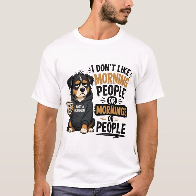 T-shirt Chien Drôle Sarcastique (Devant)