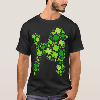 T-shirt Chien drôle Shamrock Poodle Rue