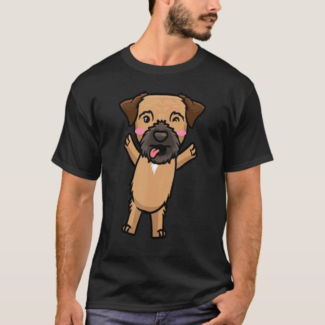 T-shirt Chien du Terrier frontalier (Devant)