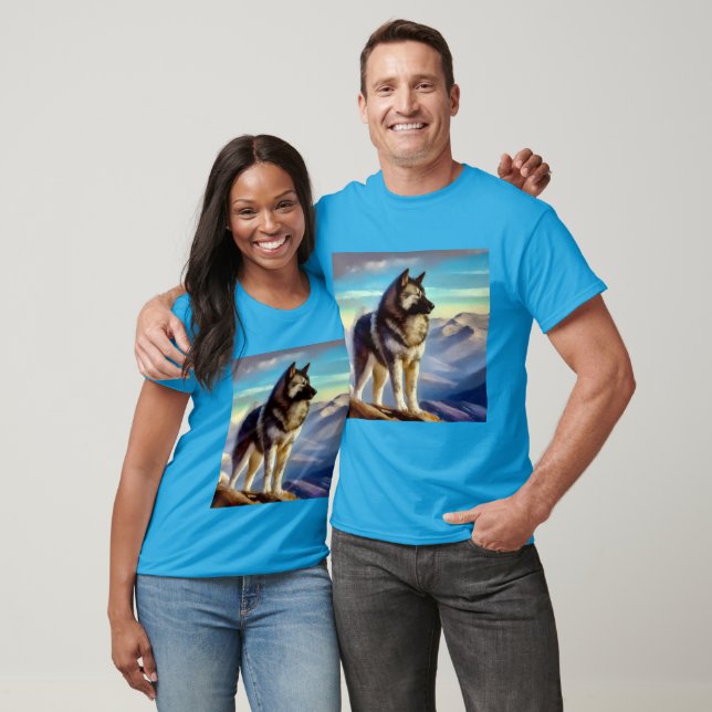 T-shirt Chien Elkhound norvégien (Unisexe)