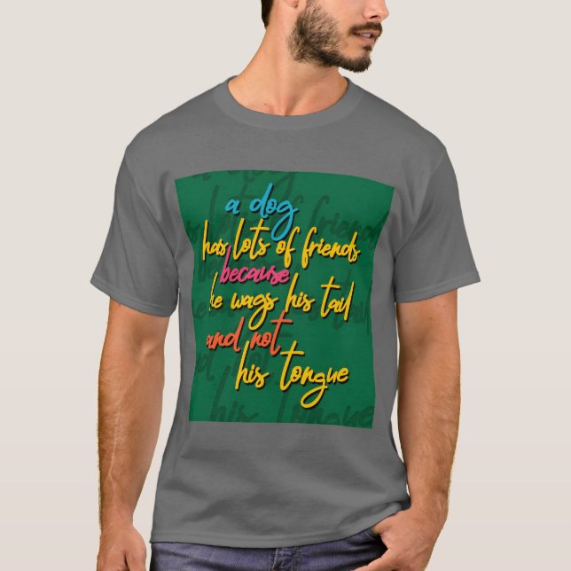T-shirt Chien en cadeau ami (Devant)