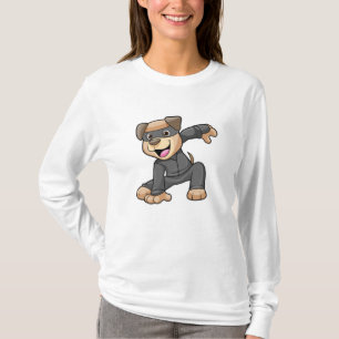 T-shirt Chien en costume Ninja