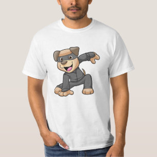T-shirt Chien en costume Ninja