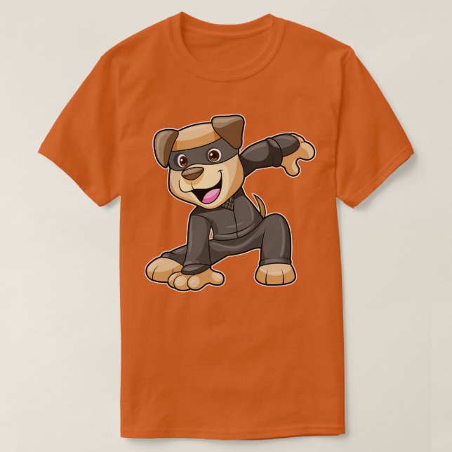 T-shirt Chien en costume Ninja (Design devant)