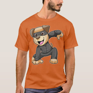 T-shirt Chien en costume Ninja