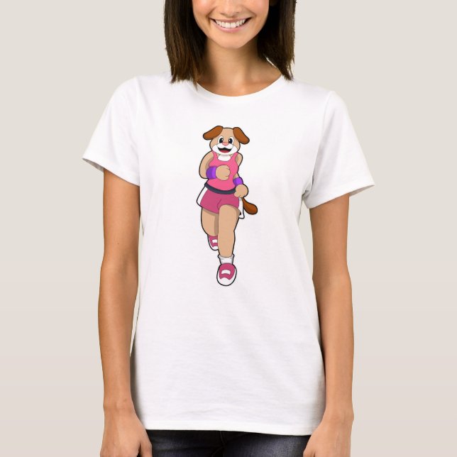 T-shirt Chien en course (Devant)