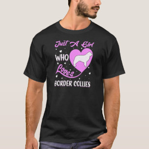 T-shirt Chien en forme de cœur juste une fille qui aime Bo