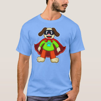 T-shirt Chien en héros avec masque