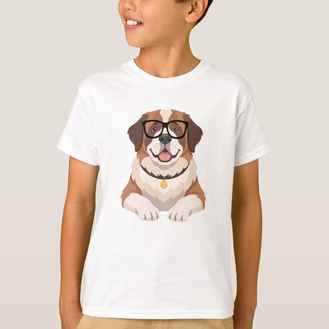 T-shirt Chien en Lunettes (Devant)