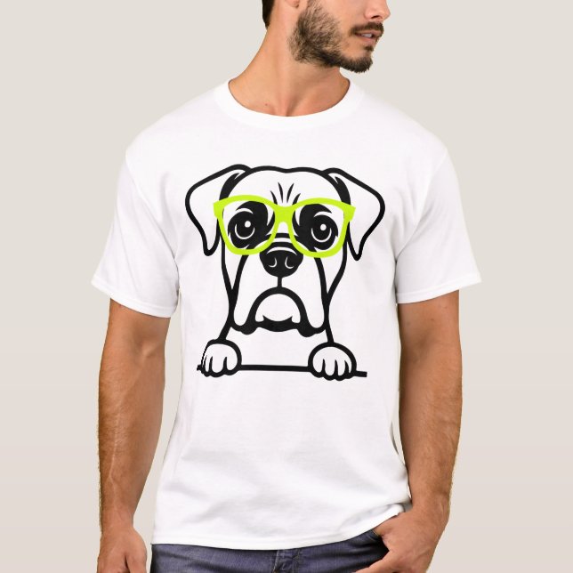 T-shirt Chien en Lunettes (Devant)