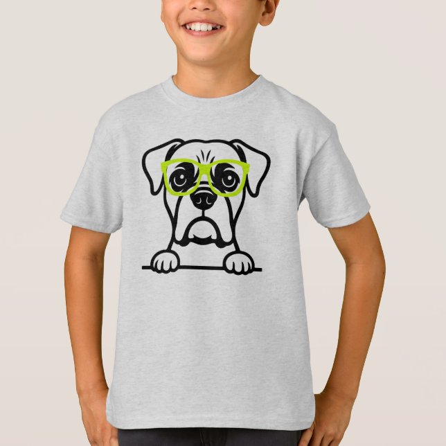 T-Shirt Chien en Lunettes (Devant)