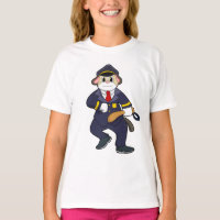 Chien en policier avec uniforme de police