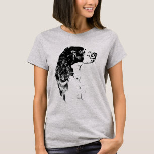T-shirt Chien Épagneul Springer Anglais Art Vintage
