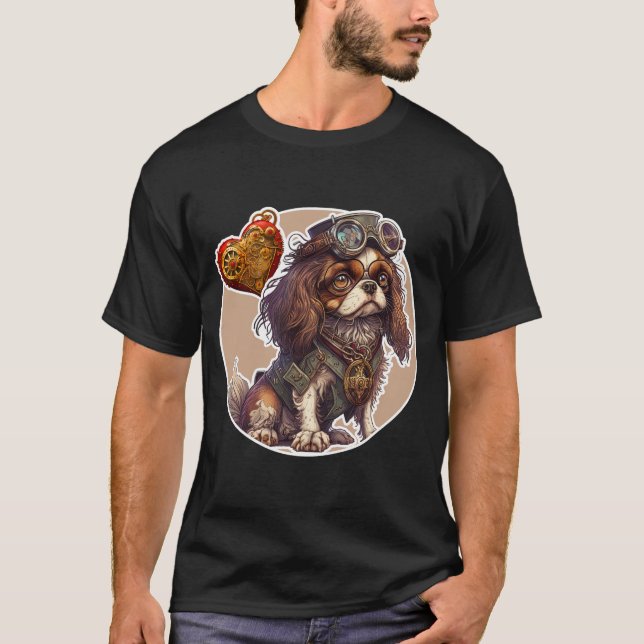 T-shirt Chien Espagnol Charles Cavelier King (Devant)