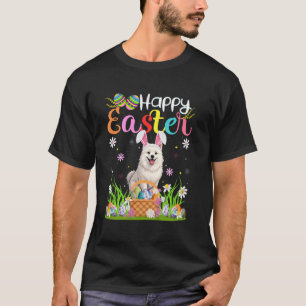 T-shirt Chien Esquimau Américain Joyeuse Chasse aux œufs d