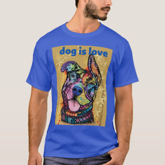 T-shirt chien est amour