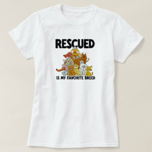 T-shirt Chien et Chat secourus est ma race préférée