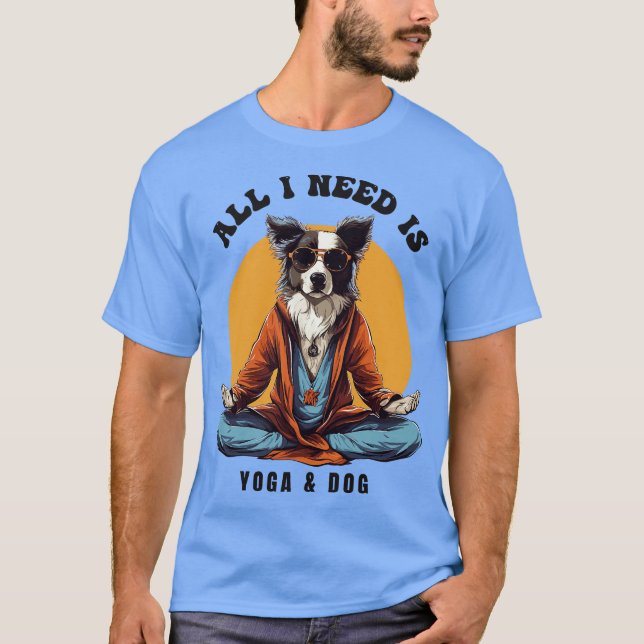 T-shirt Chien faisant du yoga (Devant)