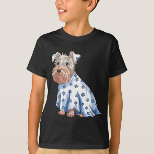 T-shirt Chien fantôme d'Halloween avec fleurs drôle d'Hall