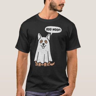 T-shirt Chien fantôme drôle d'Halloween Berger Allemand