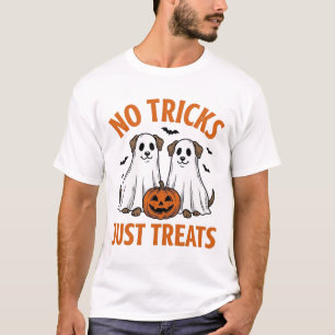 T-shirt Chien Fantôme Drôle Halloween Pas de Farces Rien q
