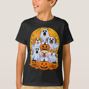 T-shirt Chien Fantôme Mignon Chien Déguisé En Fantôme Drôl