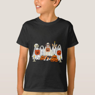 T-shirt Chien Fantôme Mignon Chien Déguisé En Fantôme Drôl