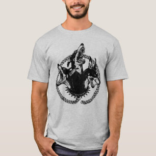 T-shirt Chien féroce à trois têtes