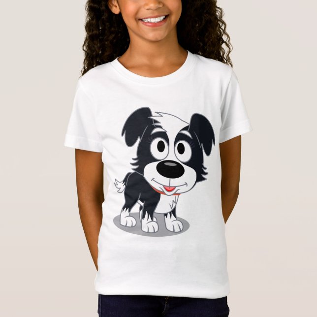 T-shirt Chien fin Jersey pour filles (Devant)