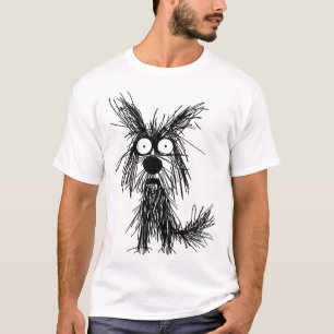 T-shirt chien flou