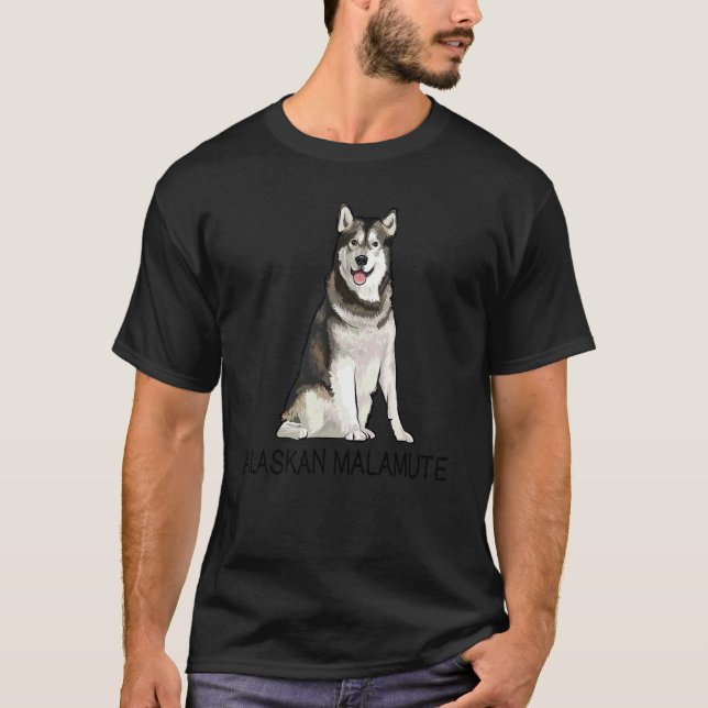 T-shirt Chien Fou de Malamute d'Alaska (Devant)